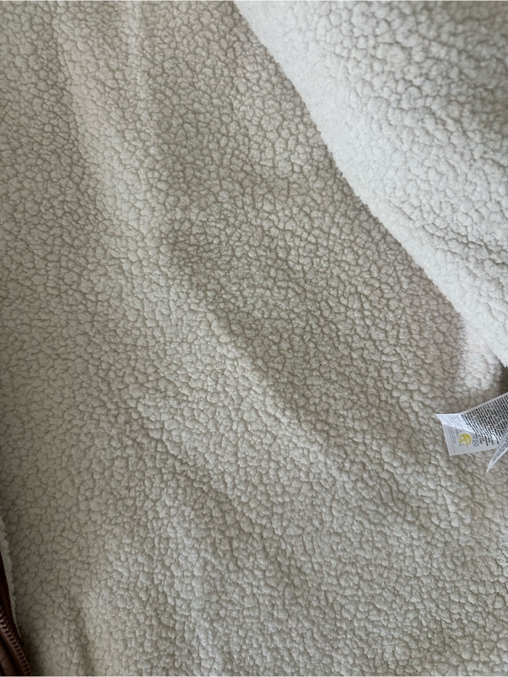 Old Navy Blush Quilted Bomber Puffer Jacket with Sherpa - Picture 2 of 3